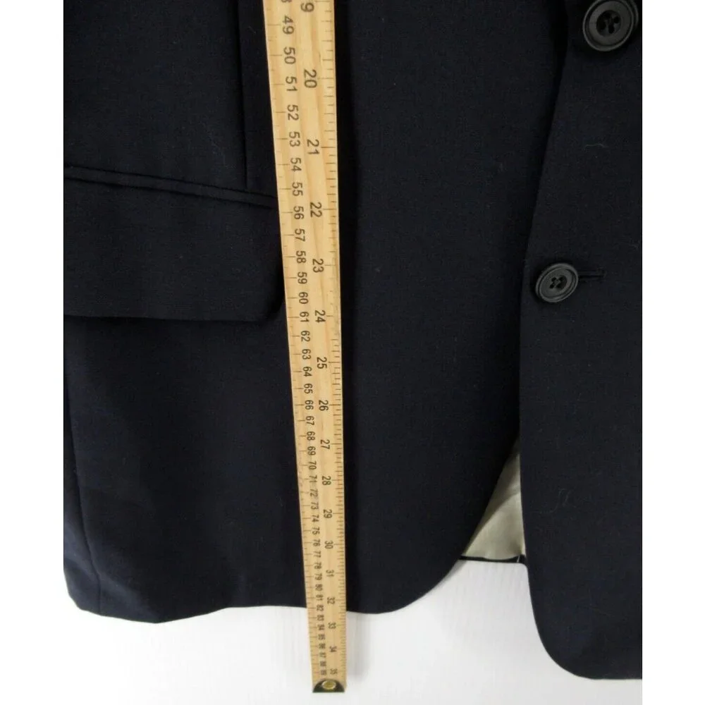 VINTAGE Paul Stuart Sport Coat 42 Long Blazer Wool Jacket Navy Lined